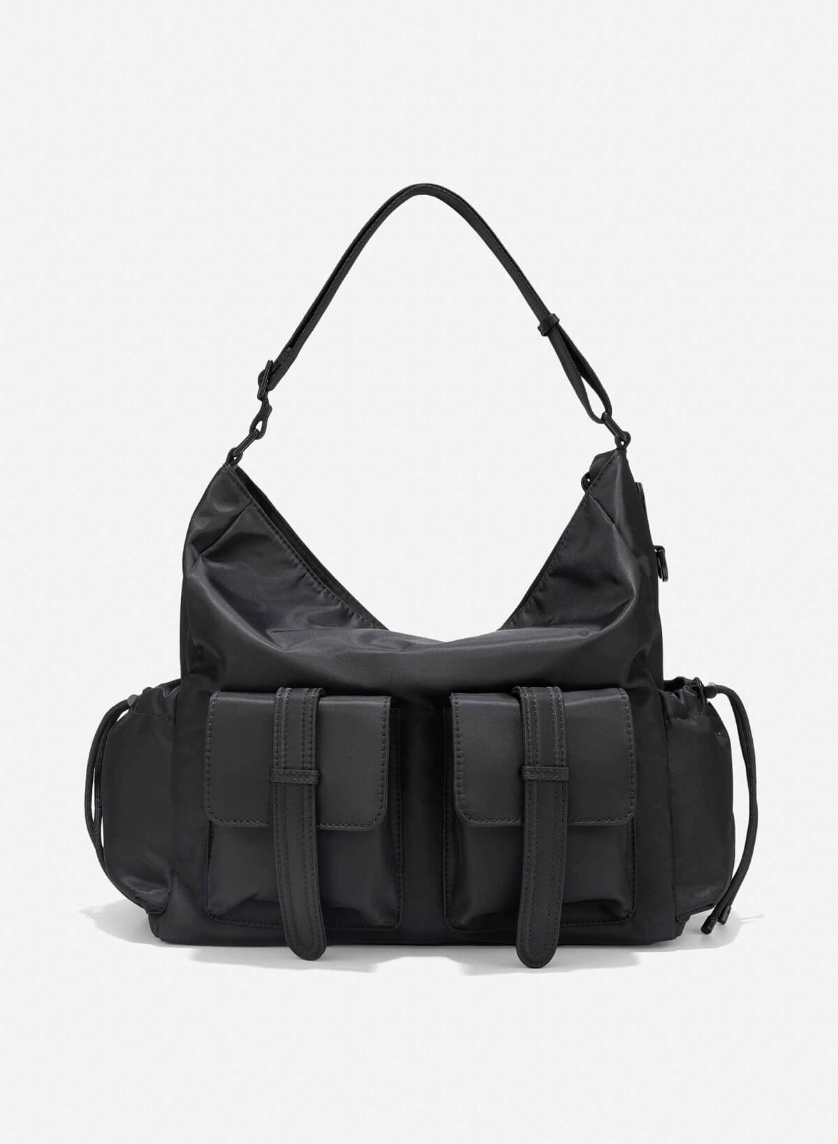 Parachute Fabric Tote Bag - TTE 0158 - Black - VASCARA
