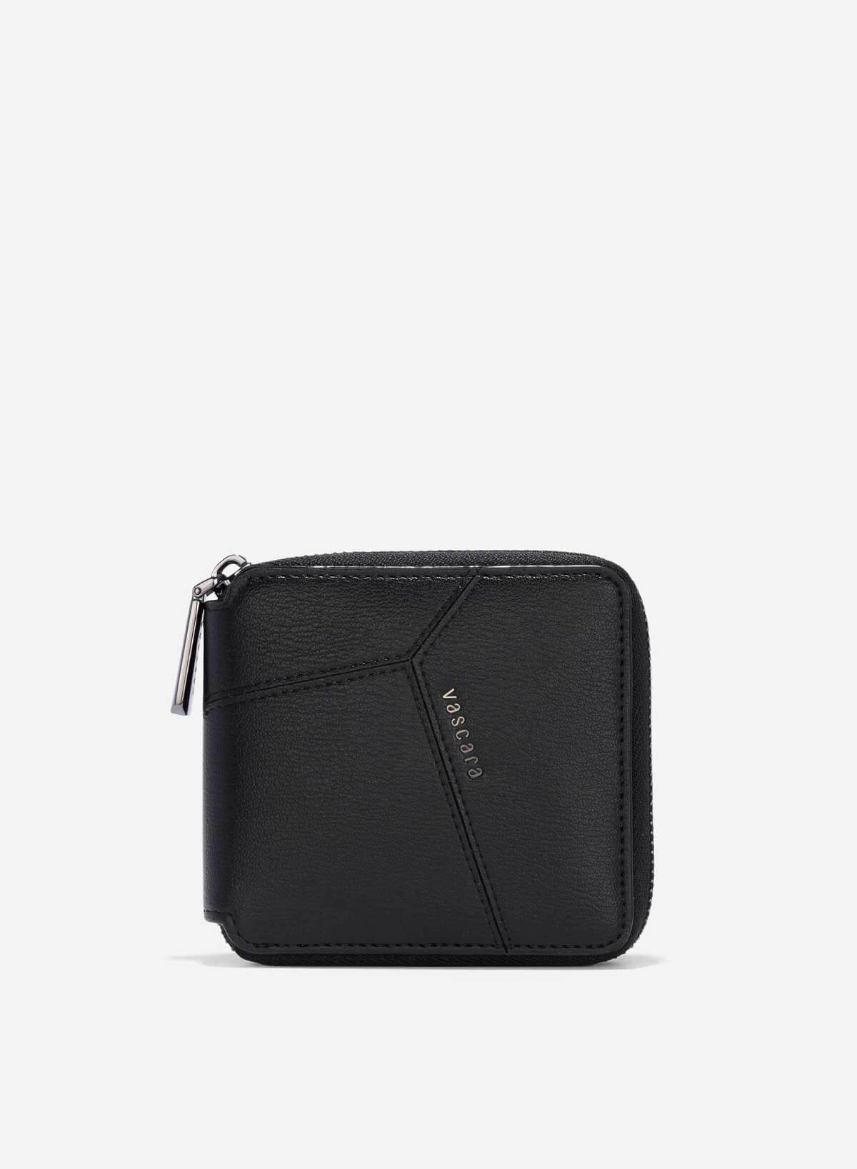 Patchwork Style Mini Wallet - WLL 0285 - Black - VASCARA