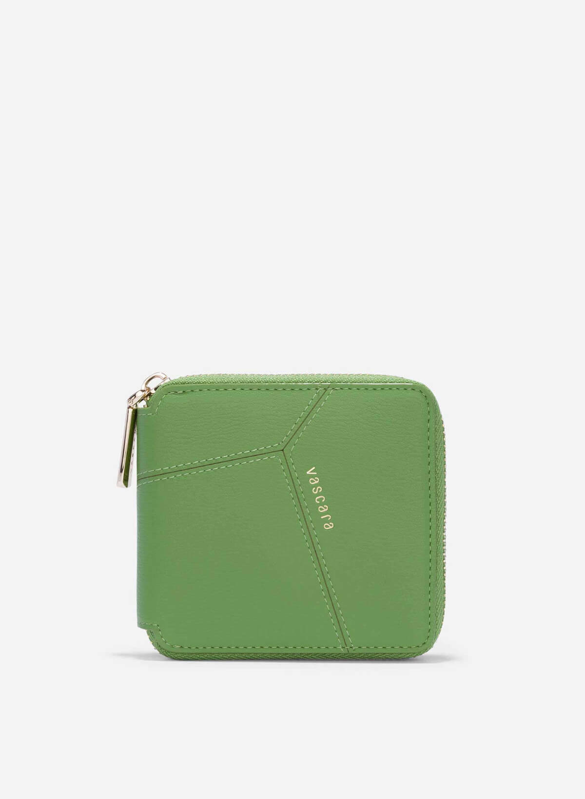 Patchwork Style Mini Wallet - WLL 0285 - Green - VASCARA