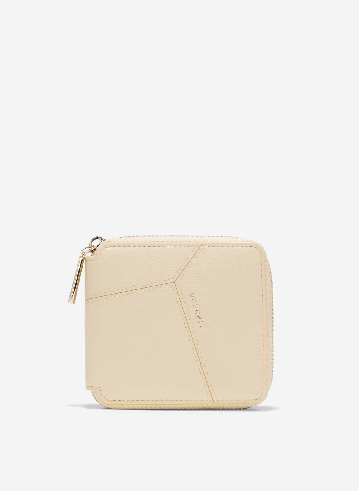 Patchwork Style Mini Wallet - WLL 0285 - Light Yellow - VASCARA