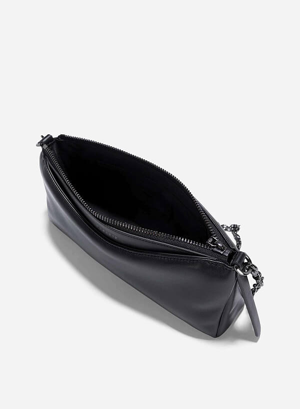 Soft Baguette Bag - MES 0257 - Black - VASCARA