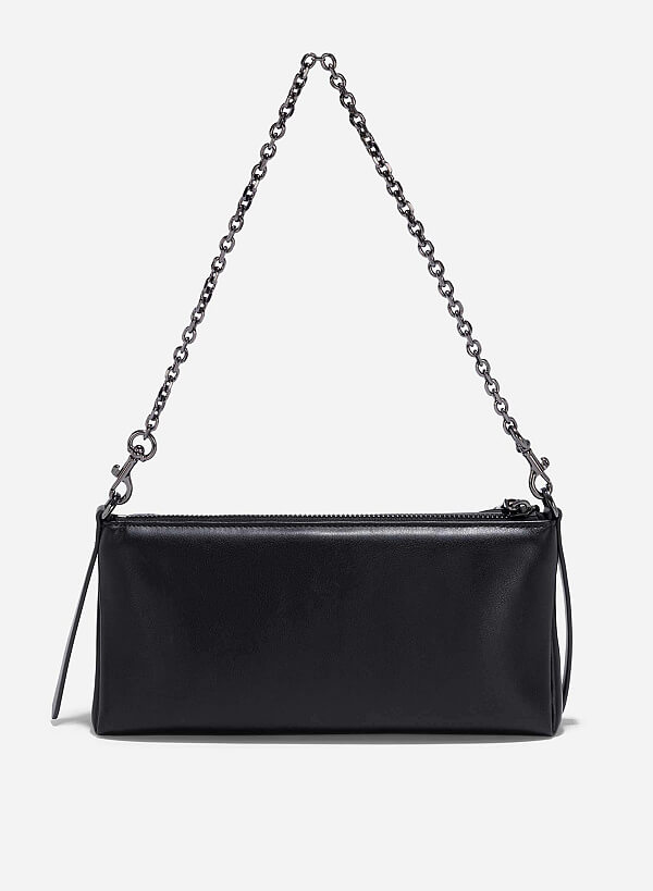 Soft Baguette Bag - MES 0257 - Black - VASCARA