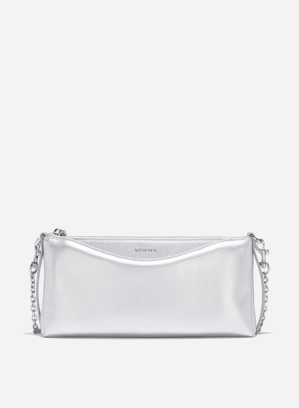Soft Baguette Bag - MES 0257 - Silver