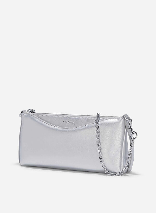 Soft Baguette Bag - MES 0257 - Silver - VASCARA