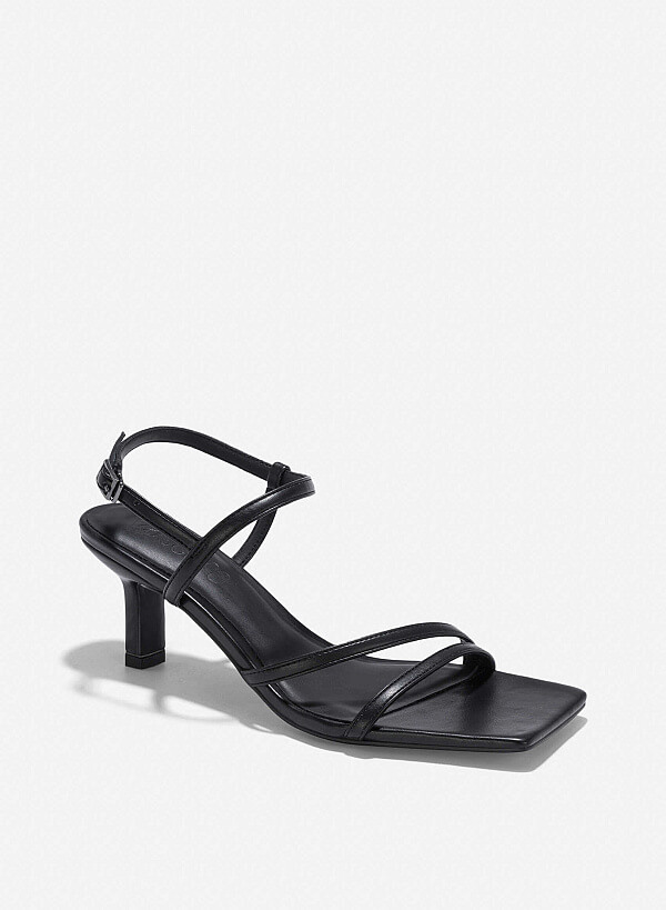 Strappy Sandals - PUM 0788 - Black - VASCARA