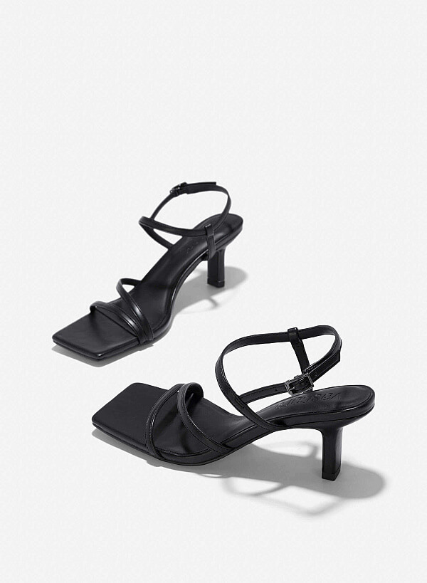 Strappy Sandals - PUM 0788 - Black - VASCARA