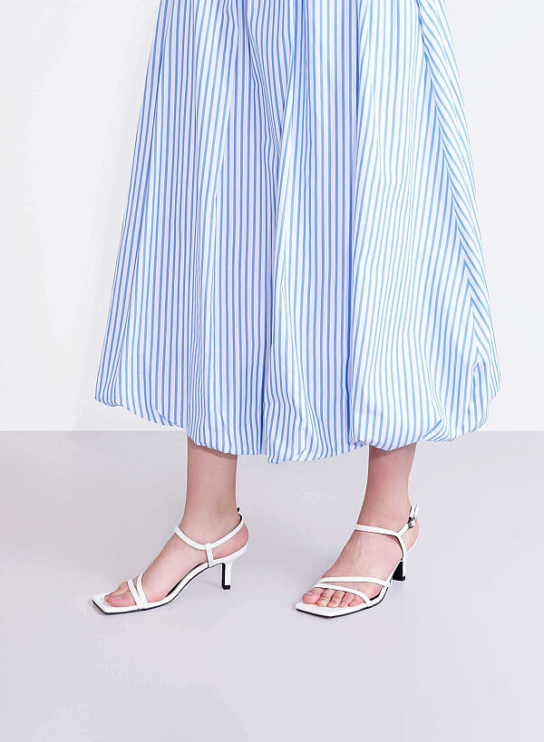 Strappy Sandals - PUM 0788 - White - VASCARA