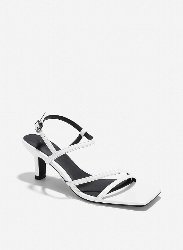 Strappy Sandals - PUM 0788 - White - VASCARA