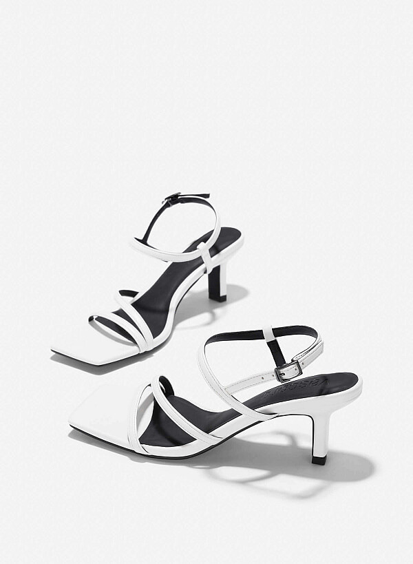 Strappy Sandals - PUM 0788 - White - VASCARA