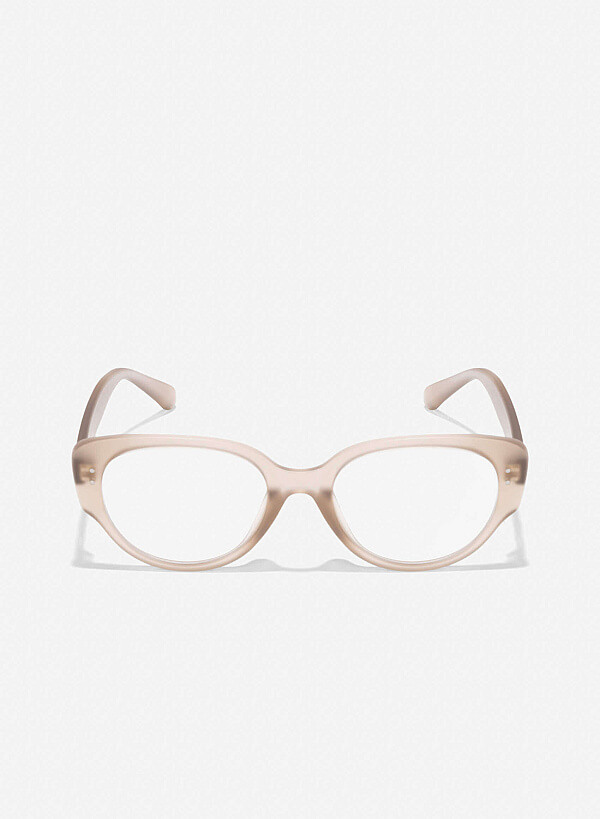 Transparent Frames Wayfarer Glasses - WFA 0059 - Beige