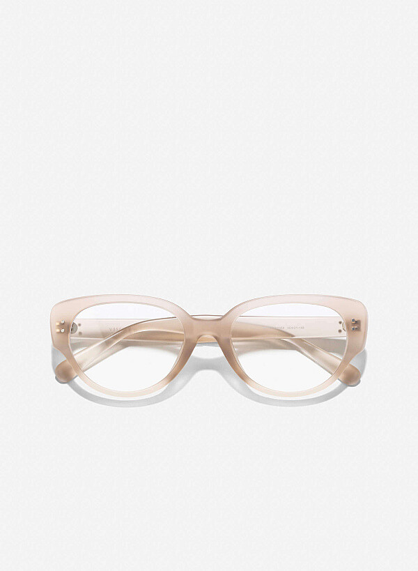 Transparent Frames Wayfarer Glasses - WFA 0059 - Beige - VASCARA