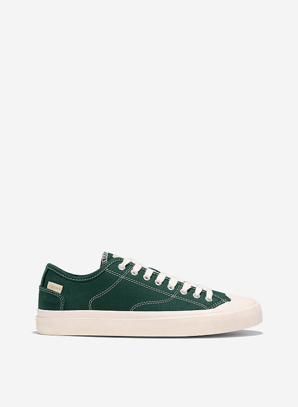 Giày sneaker vải canvas - SNK 0071 - Màu xanh lá