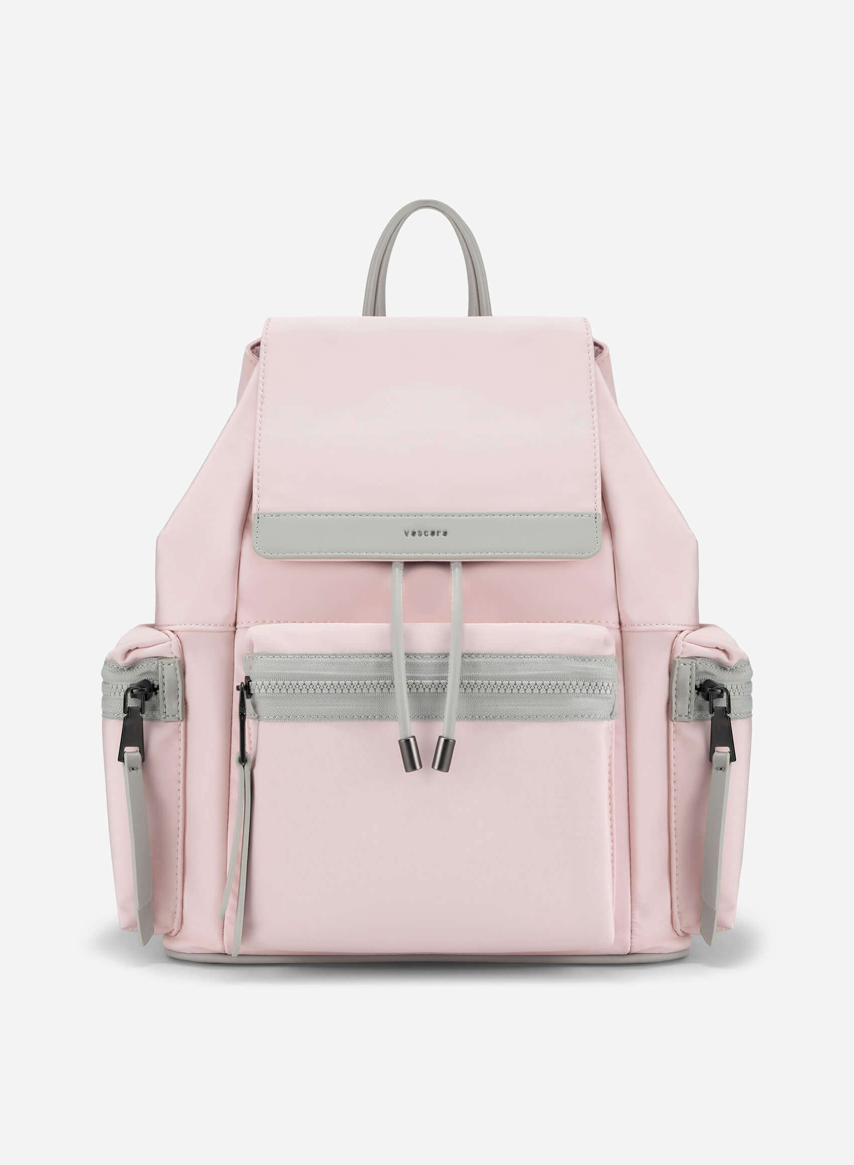 Color Block Pastel Backpack BAK 0210 Light Pink Vascara