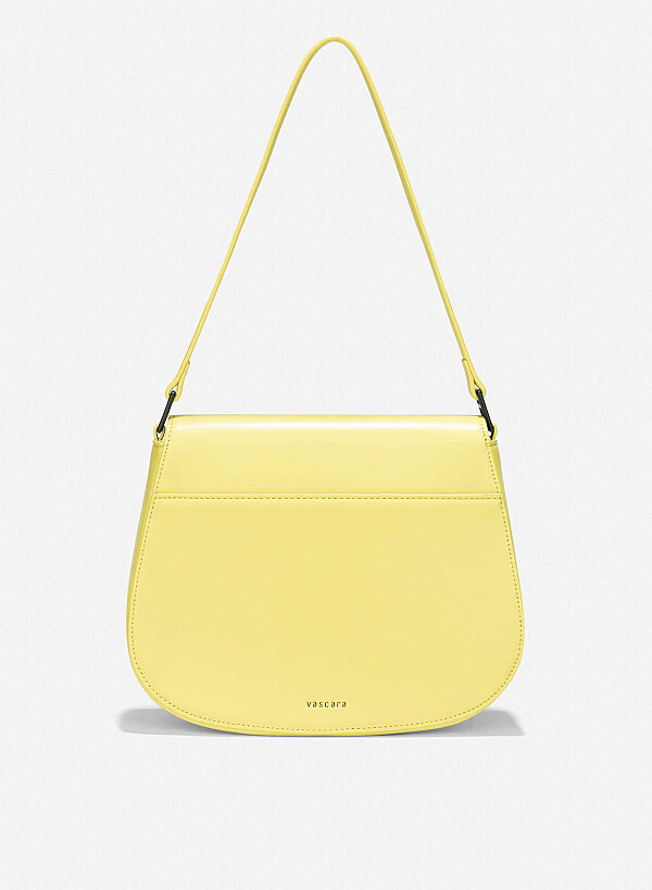 Décor Lock Flap Saddle Bag - MES 0252 - Light Green - VASCARA