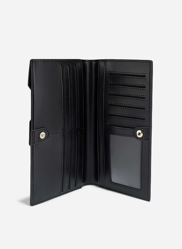 Layered Handheld Wallet - WLL 0304 - Black - VASCARA