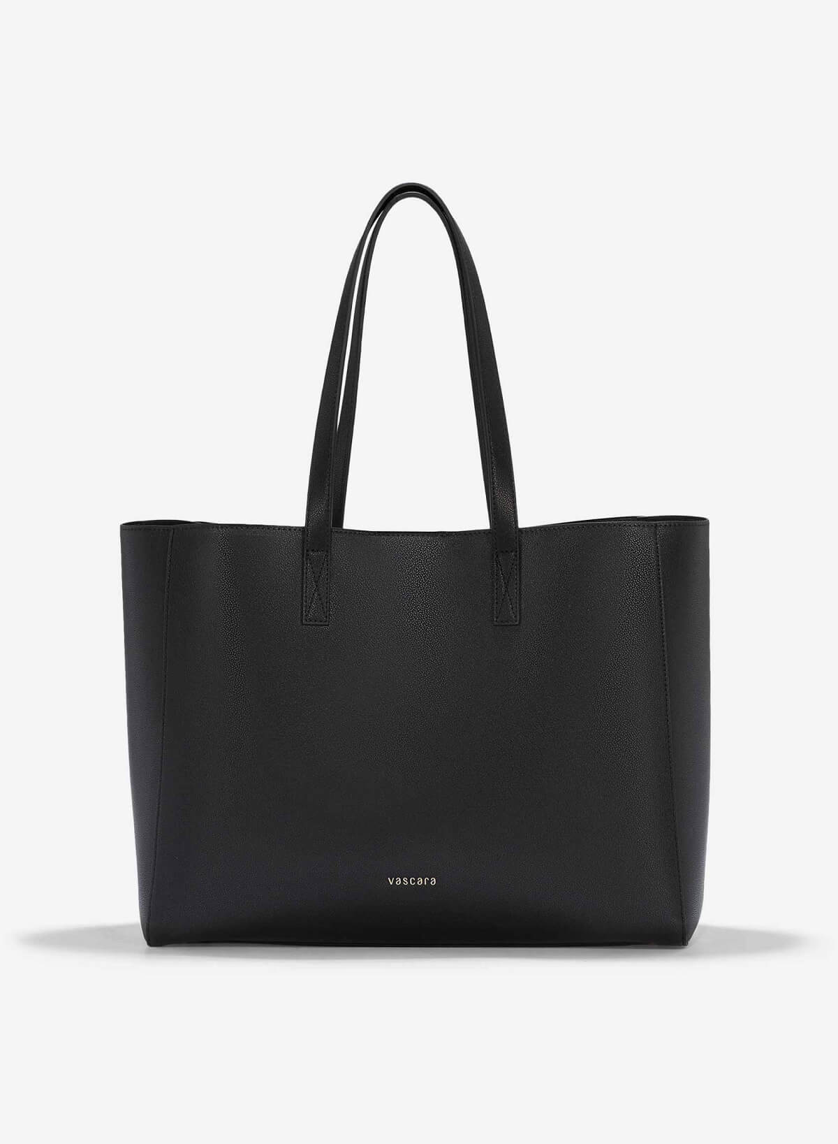Oversized Laptop Tote Bag - TTE 0140 - Black - VASCARA