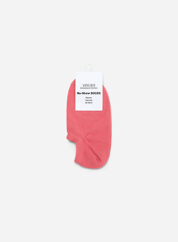 Plain No Show Socks - SCK 0003 - Pink