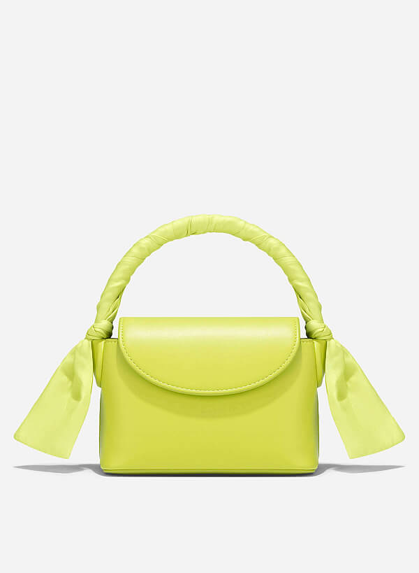 Silk Scarf Mini Bag - MES 0241 - Light Green