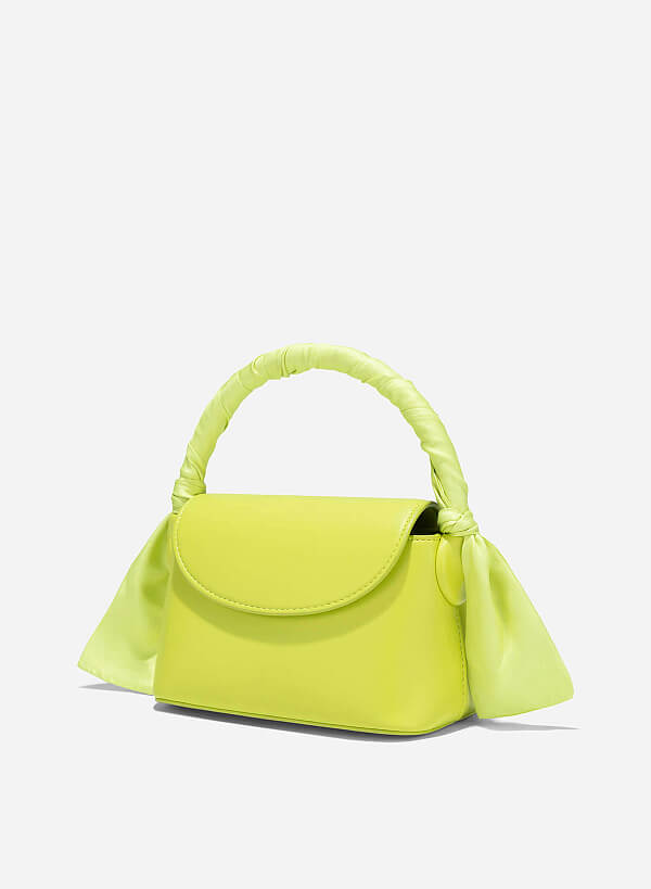 Silk Scarf Mini Bag - MES 0241 - Light Green - VASCARA