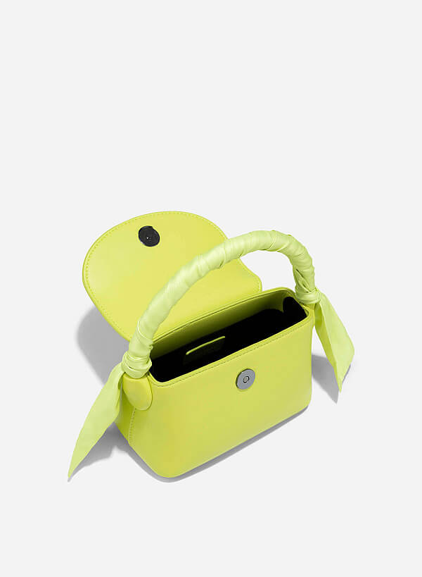 Silk Scarf Mini Bag - MES 0241 - Light Green - VASCARA