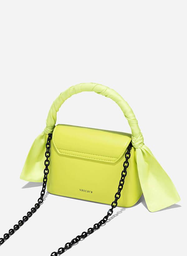 Silk Scarf Mini Bag - MES 0241 - Light Green - VASCARA