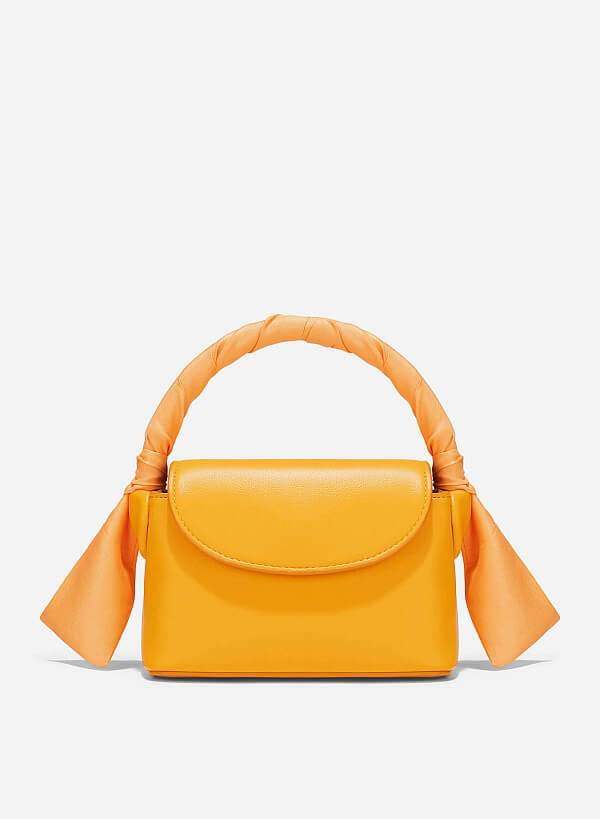 Silk Scarf Mini Bag - MES 0241 - Orange