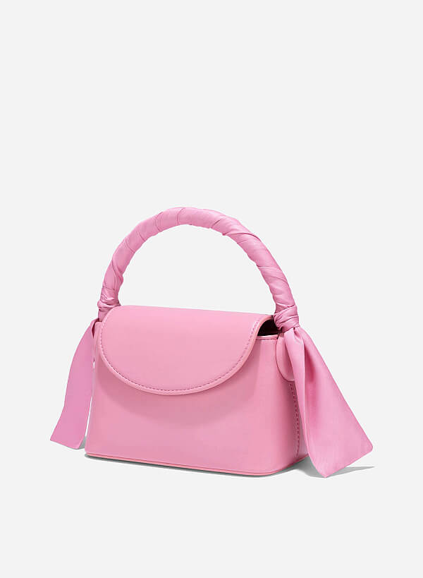 Silk Scarf Mini Bag - MES 0241 - Pink - VASCARA