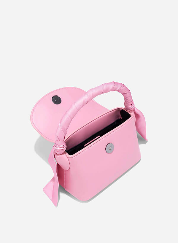 Silk Scarf Mini Bag - MES 0241 - Pink - VASCARA