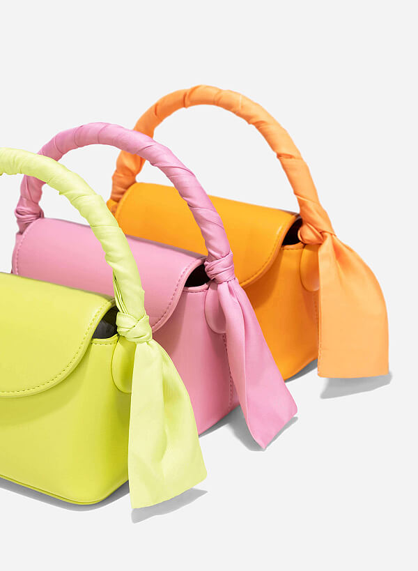 Silk Scarf Mini Bag - MES 0241 - Pink - VASCARA