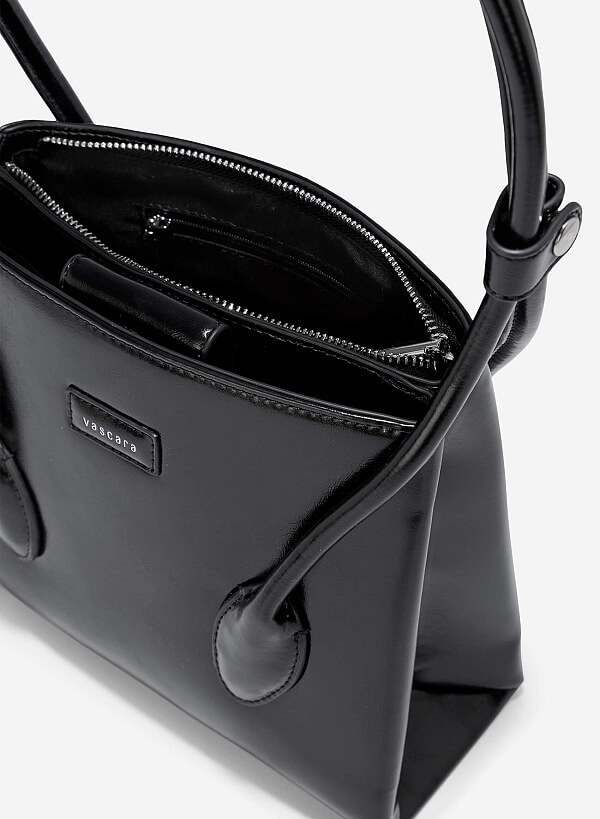 Tubular Strap Shoulder Bag - SAC 0329 - Black - VASCARA