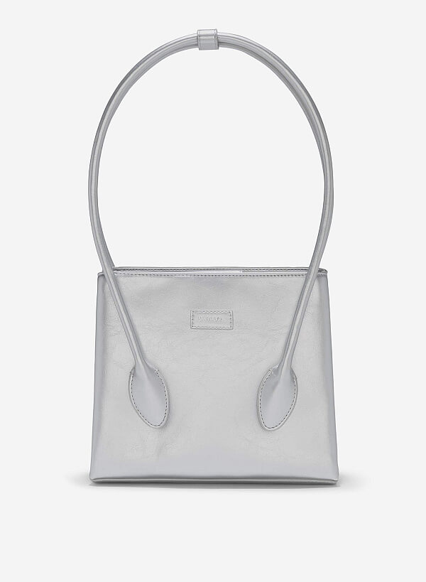 Tubular Strap Shoulder Bag - SAC 0329 - Silver