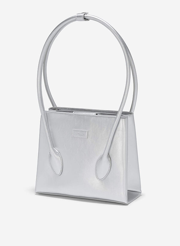 Tubular Strap Shoulder Bag - SAC 0329 - Silver - VASCARA