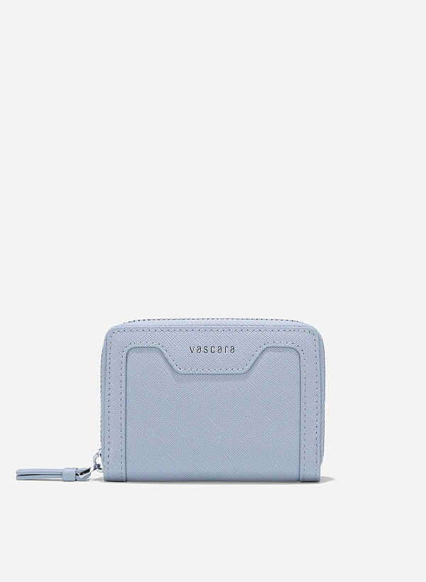 Zip-Around Handheld Mini Wallet - WLL 0301 - Light Blue