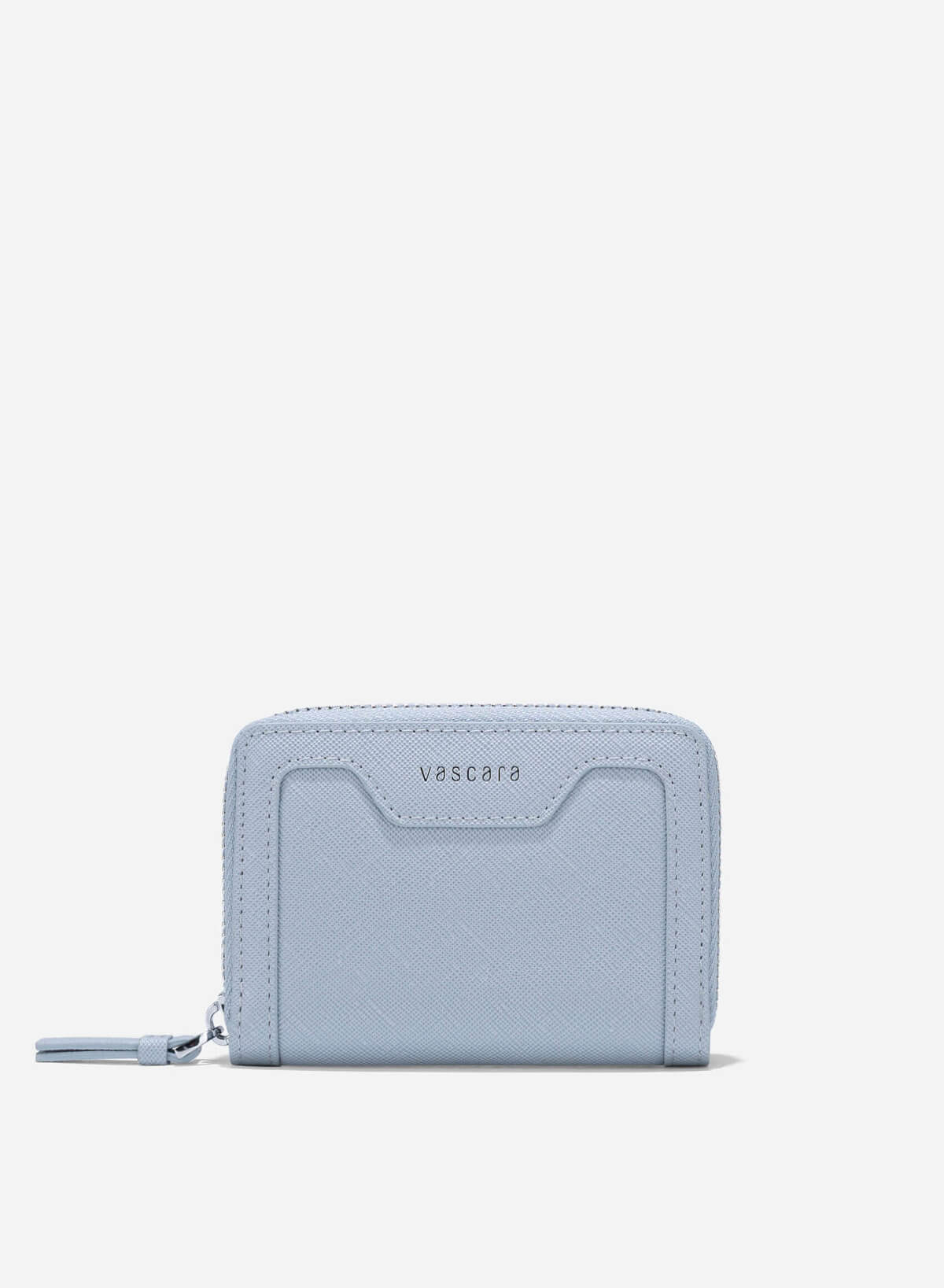 Zip-Around Handheld Mini Wallet - WLL 0301 - Light Blue - VASCARA