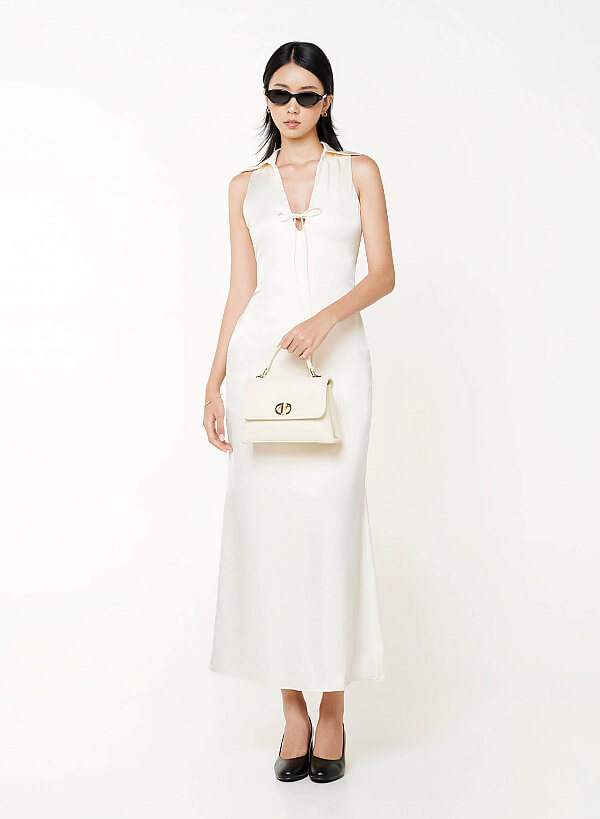 Giày bít mũi tròn block heel basic - BMN 0730 - Màu be - VASCARA