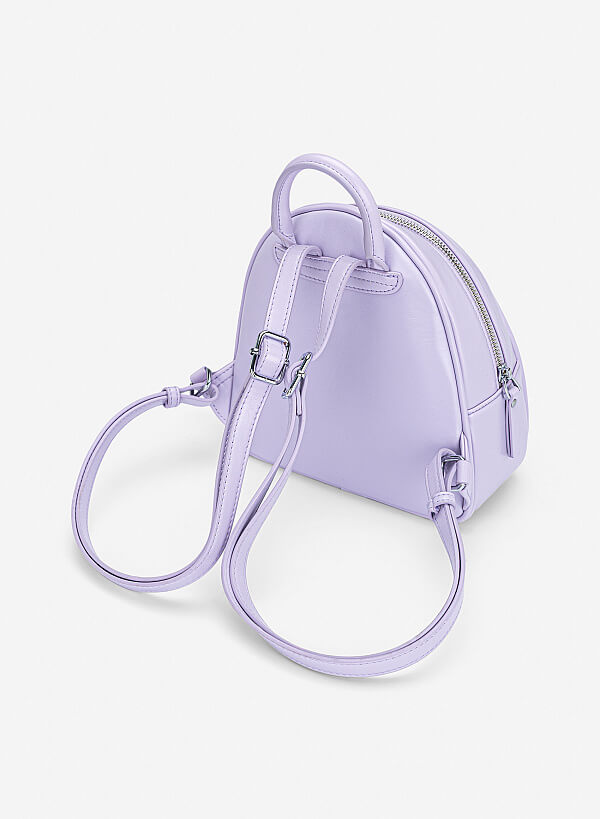 Balo mini dáng tròn - BAC 0229 - Màu tím - VASCARA
