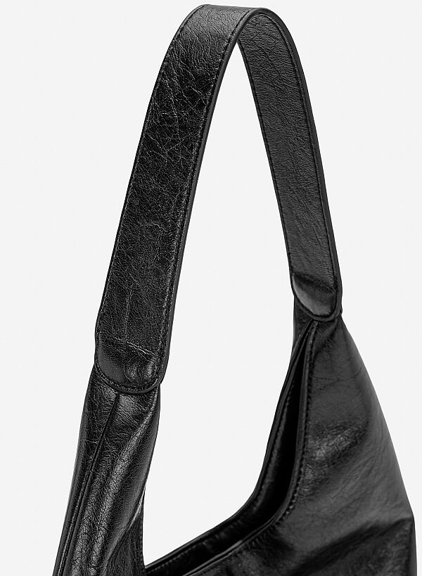 Túi đeo vai hobo minimalist - TOT 0203 - Màu đen - VASCARA