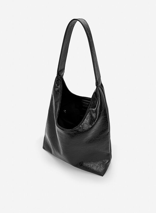 Túi đeo vai hobo minimalist - TOT 0203 - Màu đen - VASCARA