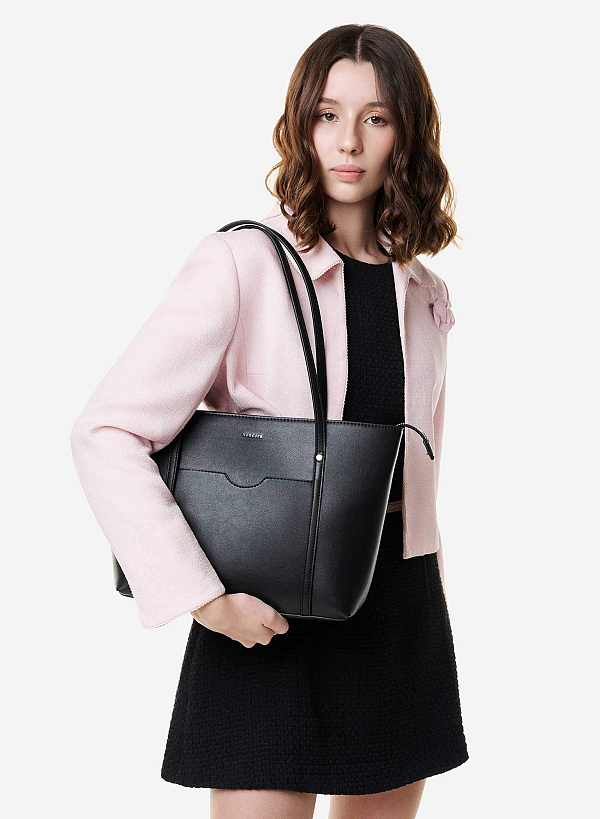 Túi đeo vai nhấn khóa gài trang trí