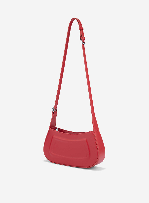 3D Bombe Shoulder Bag - MES 0272 - Red - VASCARA