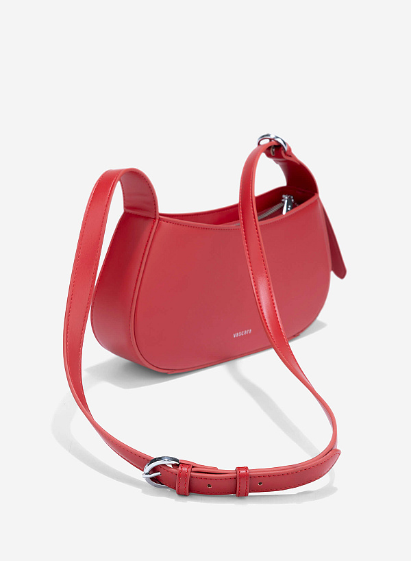 3D Bombe Shoulder Bag - MES 0272 - Red - VASCARA