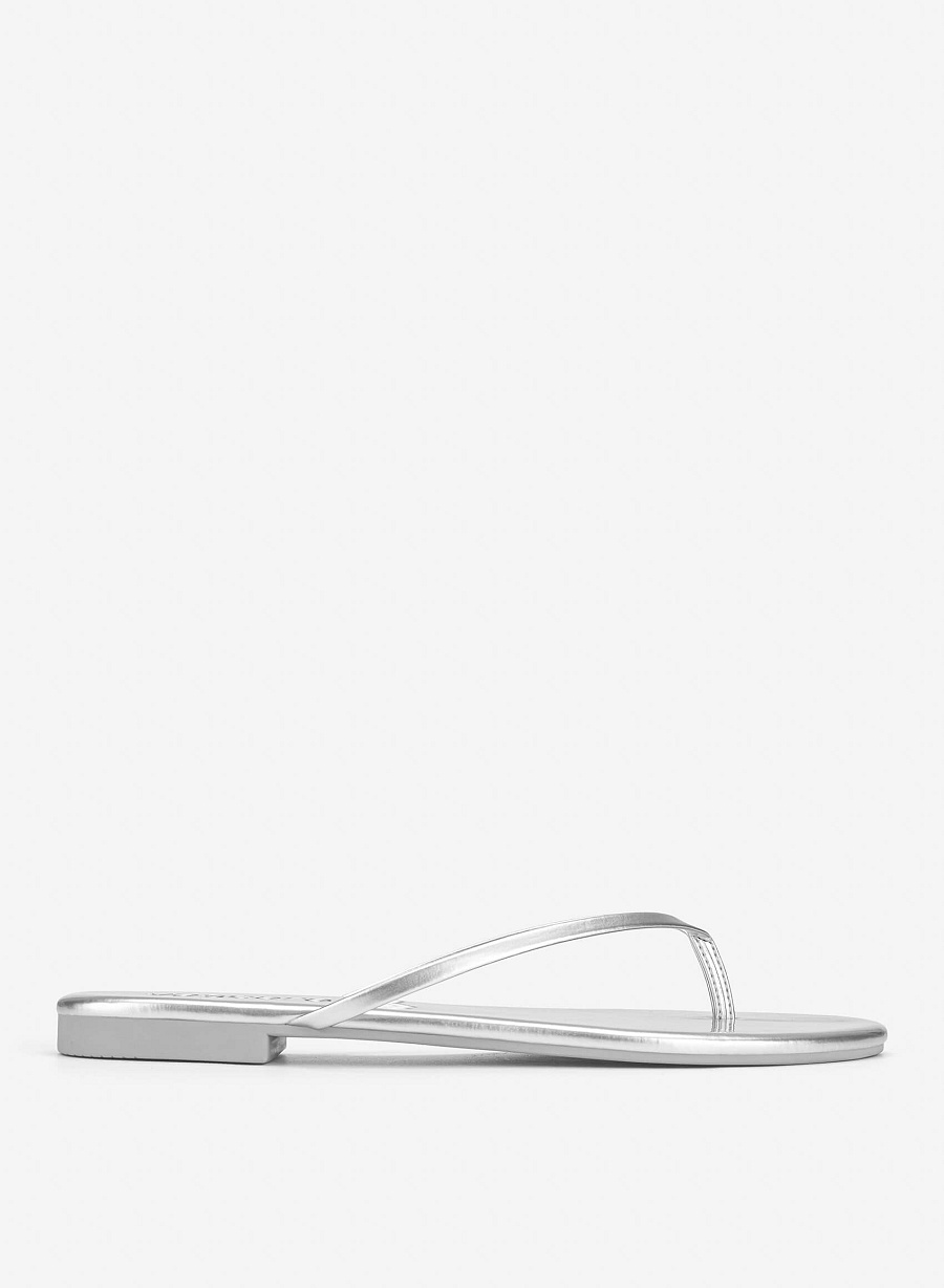 Basic Flip-Flops - FLI 0216 - Silver - vascara.com