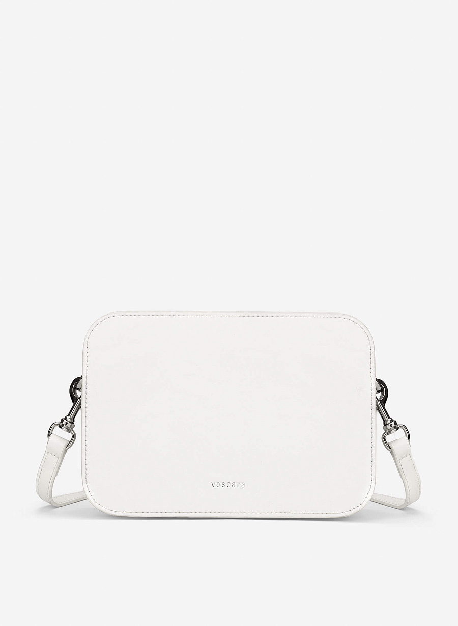 Basic Two-Pocket Crossbody Bag - MES 0270 - White - vascara.com
