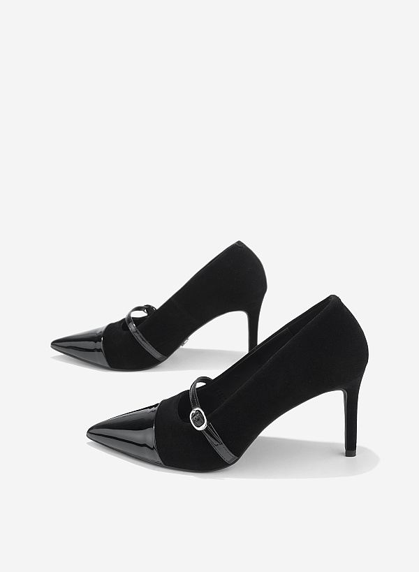Cap Toe Mary Janes - HIG 0698 - Black - VASCARA