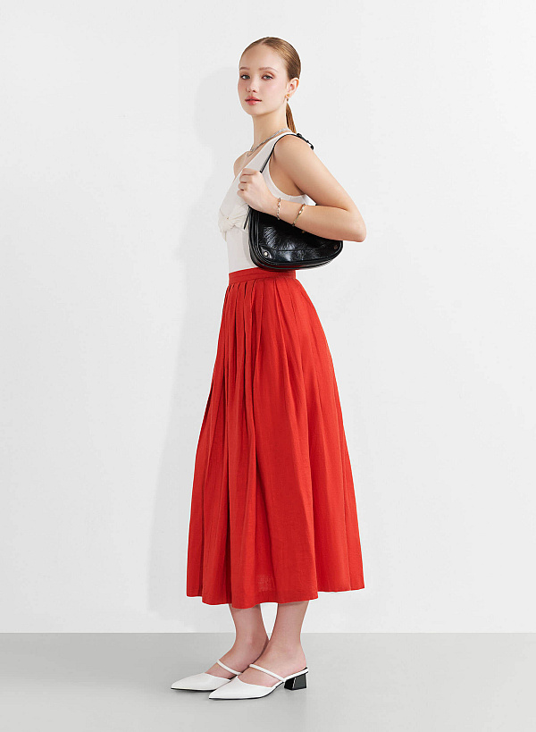Chain Décor Strap Hobo Bag - TTE 0165 - Black - VASCARA