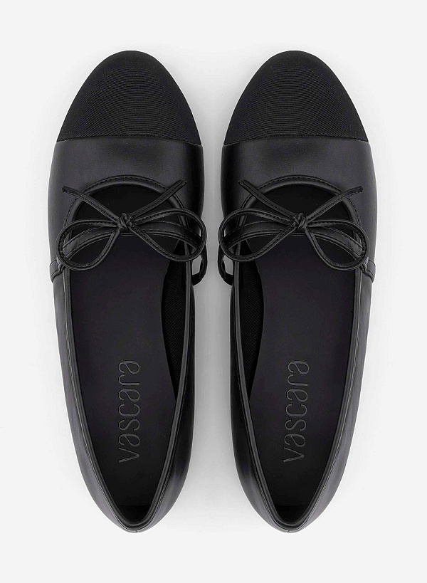 Classic Bow Ballerina Mary Janes - SLI 0439 - Black - VASCARA