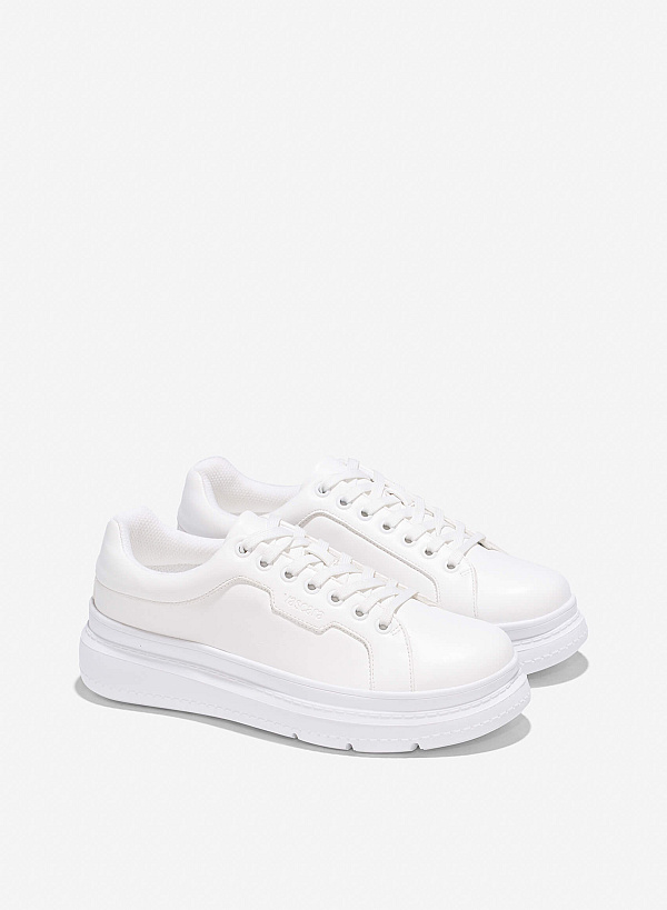 Classic Chunky Sneaker - SNE 0072 - White - VASCARA