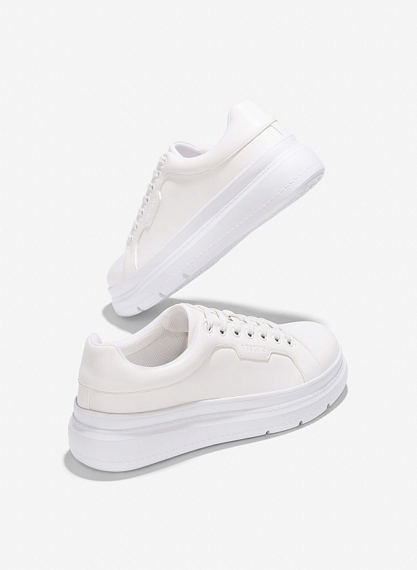 Classic Chunky Sneaker - SNE 0072 - White - VASCARA