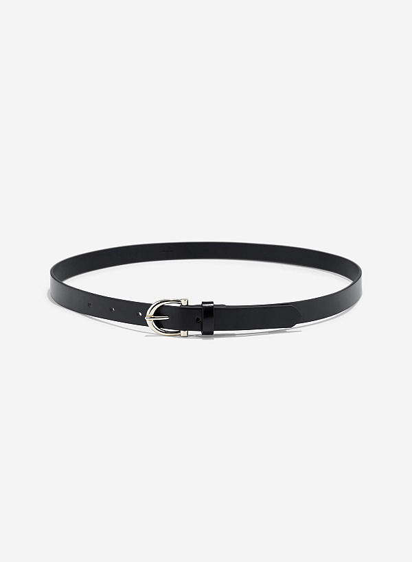 View more item Classic Round Head Buckle Belt - BEL 0038 - Black