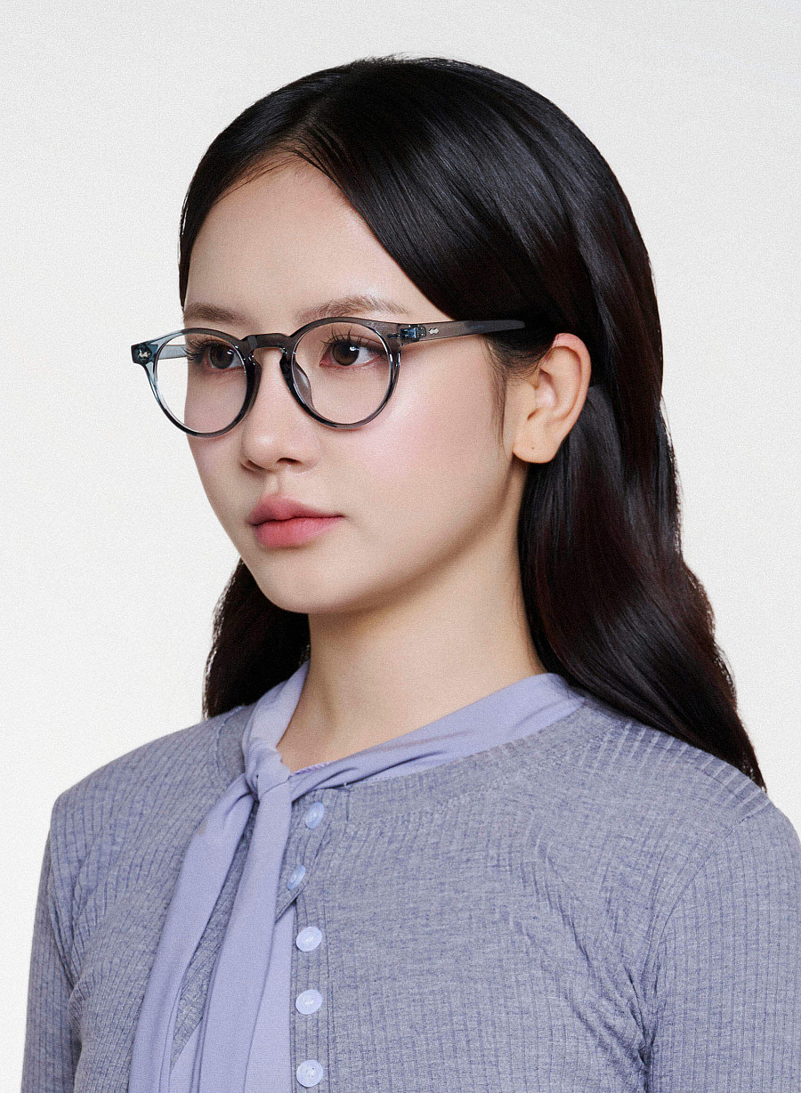 Collin Eyeglasses - RND 0062 - Light Blue - vascara.com